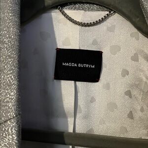 Magda Butrym Shimmering Silver Jacket